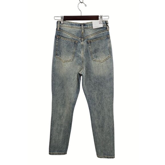 NWT WeWoreWhat The Danielle High Rise Vintage Straight Jeans 27 4 Light Wash - Picture 3 of 11